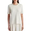 Twp Crystal Embellished Milano Stitch Cashmere Sweater In Ivory