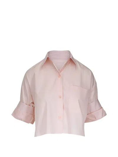 Twp Cuffed Blouse In Pink