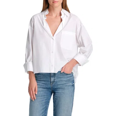 Twp Day After High Low Button-up Shirt In White
