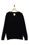 Twp Deep V-neck Cashmere Sweater In Black