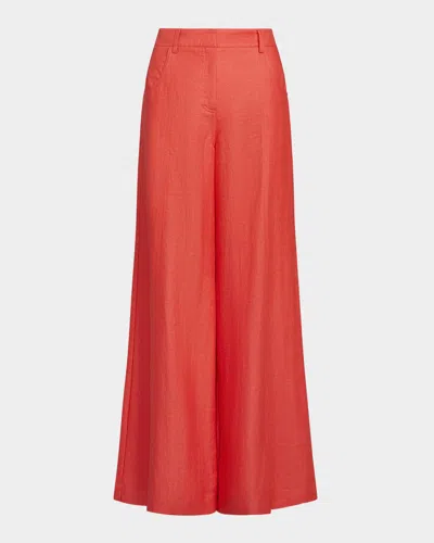 Twp Dees Cotton Linen Wide-leg Trousers