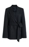 Twp Delancey Wool Blazer In Blue