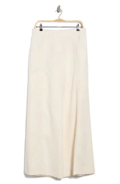 Twp Demie Linen Blend Wide Leg Pants In White