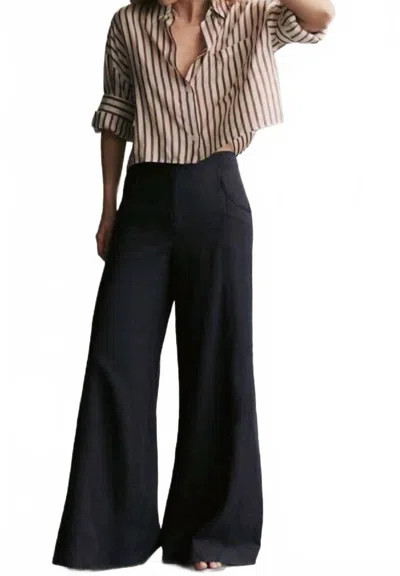 Twp Demie Trouser In Midnight In Black