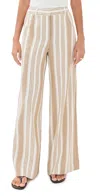Twp Store Only Striped Linen Cotton Trousers In Neutral