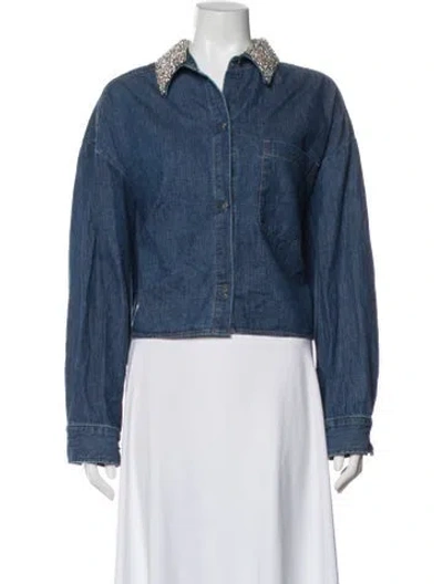 Pre-owned Twp Denim Jacket In Blue