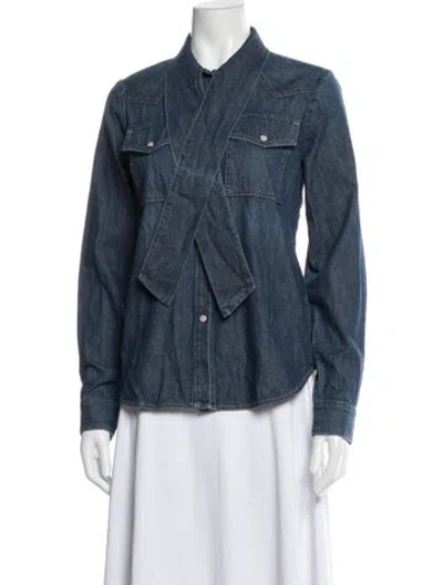 Pre-owned Twp Denim Jacket In Blue
