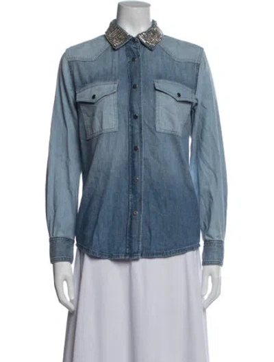 Pre-owned Twp Denim Jacket In Blue