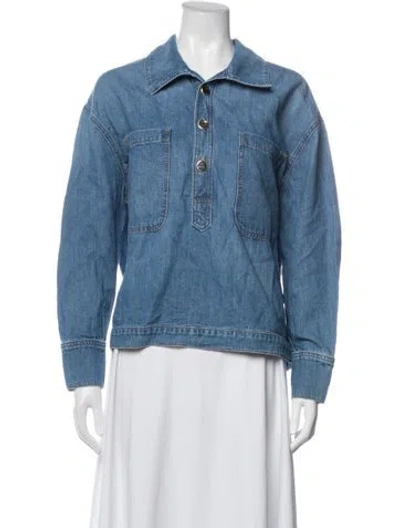 Pre-owned Twp Denim Jacket In Blue