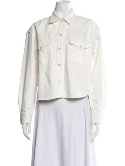 Pre-owned Twp Denim Jacket In Neutrals