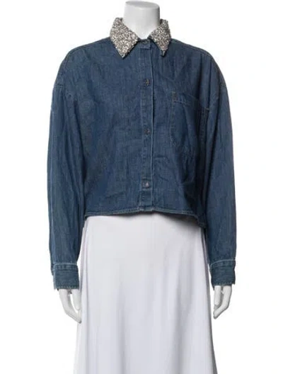 Pre-owned Twp Denim Jacket W/ Tags In Blue
