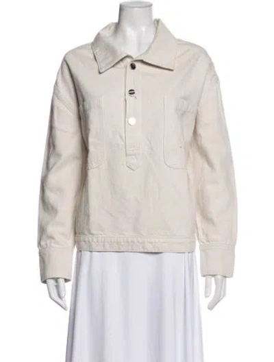 Pre-owned Twp Denim Jacket W/ Tags In Neutrals