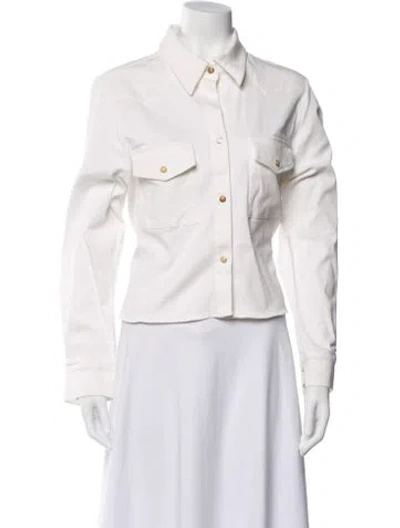 Pre-owned Twp Denim Jacket In White