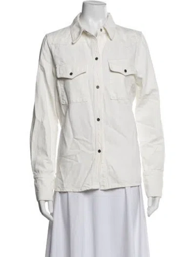 Pre-owned Twp Denim Jacket In White