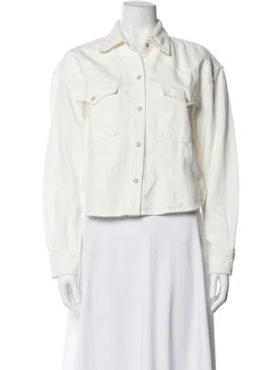 Pre-owned Twp Denim Jacket In White