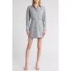 Twp Devon Pinstripe Shirtdress In Gray