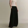 Twp Didi Mid-rise Wide Leg Pant In Black In Black