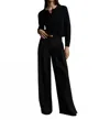 Twp New Didi Wool Stretch Twill Wide Leg Pants In Black