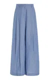 Twp Didi Pleated Wide-leg Pants In Grey