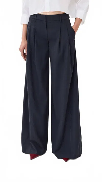 Twp Didi Wide Leg Pants In Indigo In Black