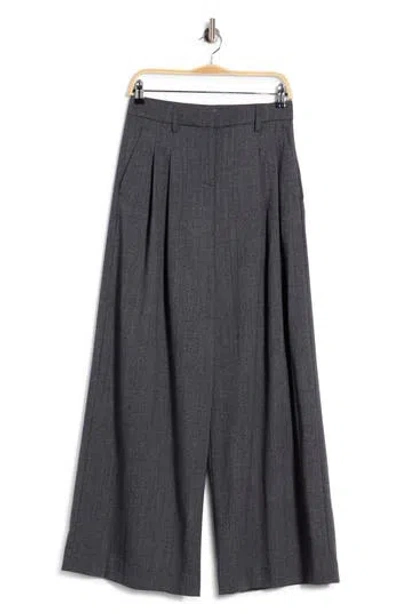 Twp Didi Wide Leg Virgin Wool Pants In Gray