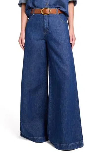 Twp Dillon Mid Rise Wide Leg Jeans In Gray