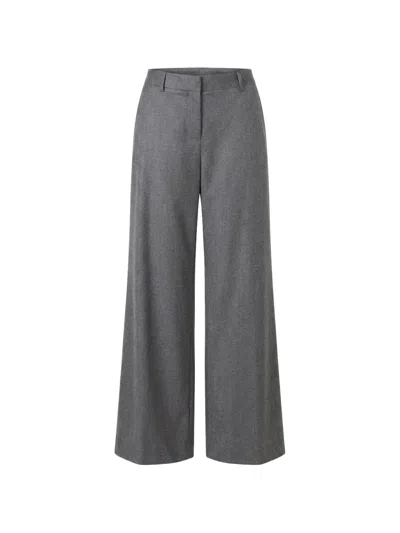 Twp Downing Wide-leg Trousers In Gray
