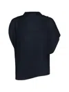Twp Draped Top In Blue