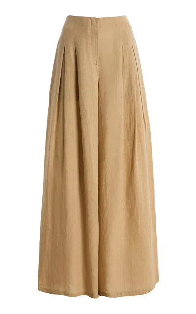 Twp Drew Linen Pants In Brown