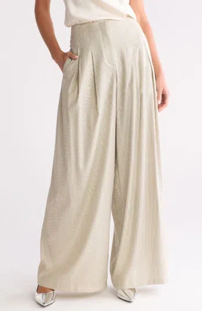 Twp Drew Wide Leg Pants In Neutral