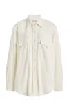 Twp Dutton Cotton-blend Shirt In White