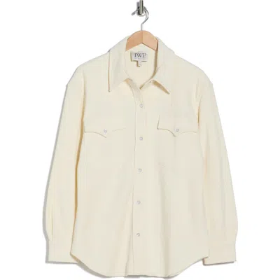 Twp Dutton Cotton Blend Western Shirt In Neutral