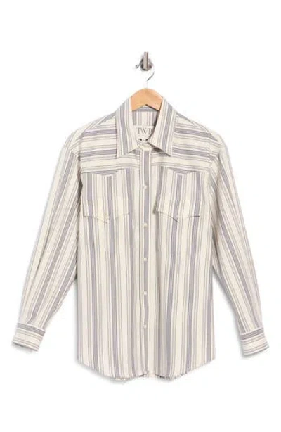 Twp Dutton Striped Button-up Shirt In Multi