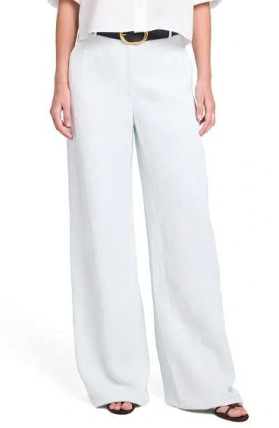 Twp Dylan Coated Wide Leg Pants In White