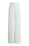 Twp Dylan High-rise Straight-leg Pants In Blue