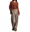Twp Elizabeth Straight Leg Trouser In Sandstone In Brown