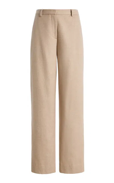Twp Ellie Wool; Silk And Cashmere Trousers In Neutral