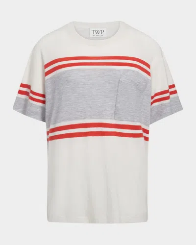 TWP ENGINEERED STRIPE BIG BOY TEE