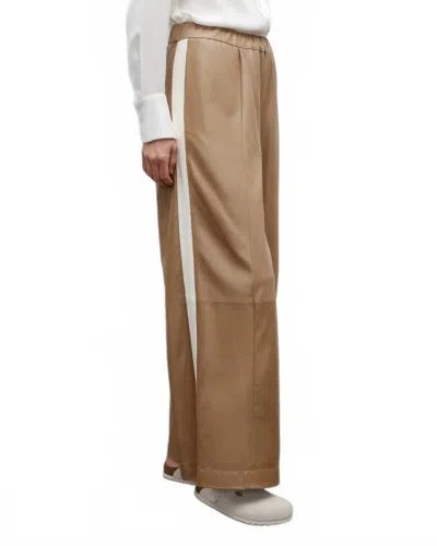Twp Eva Mid-rise Tux Pant In Kelp/bone In Brown