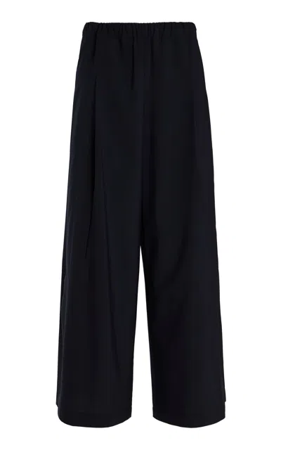 Twp Eva Mid-rise Wide-leg Pants In Black