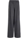 Twp Eva Stretch Wool Wide Leg Pants In Grey