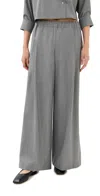 Twp Eva With Tux Pleat Pants Medium Heather Grey In Medium Heather Grey
