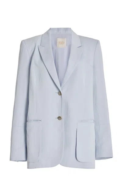 Twp Exclusive Sweet Pea Oversized Blazer In Light Blue