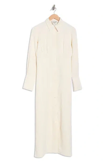 Twp Fiona Long Sleeve Shirtdress In Brown