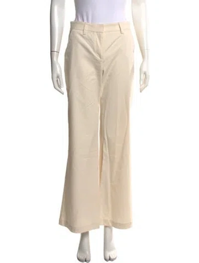 Pre-owned Twp Flared Pants In Neutrals