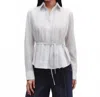 Twp Francesca Top In White/charcoal In White