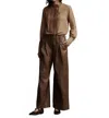 Twp Gabriel Long Sleeve Blouse In Bronzed In Brown
