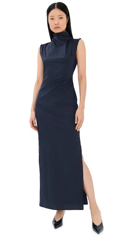 Twp Gathered Thoughts Dress Midnight In Blue