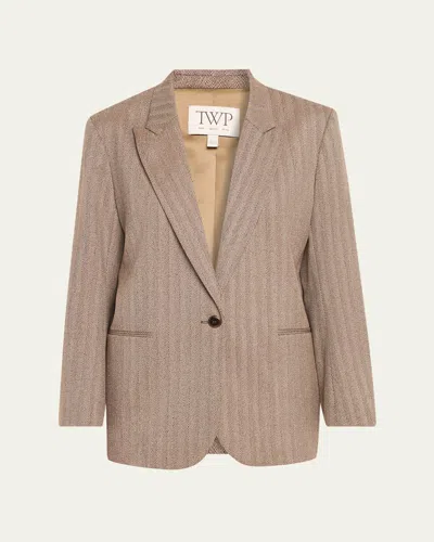 Twp Girl Boy Girl Chevron Wool Blazer In Multi