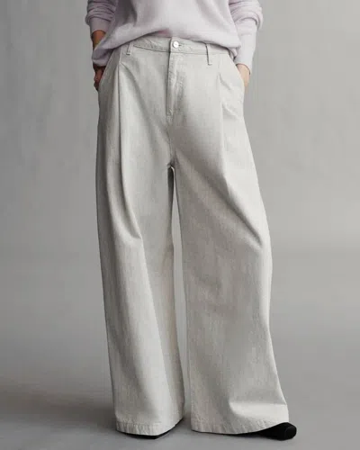Twp Tiny Dancer Hemp Wide Leg Pants In Light Heather Grey